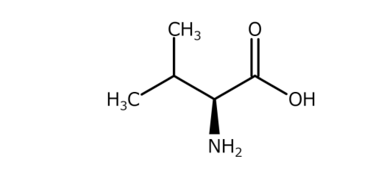 バリンの構造式